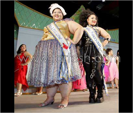 تايلاند تختار ملكة جمال الأوزان الثقيلة!!! 