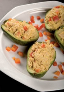 الأفوكادو بالسلمون