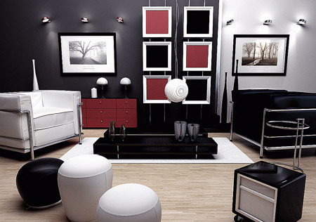 الأسود فخامة ورقي لديكورات منزلك 