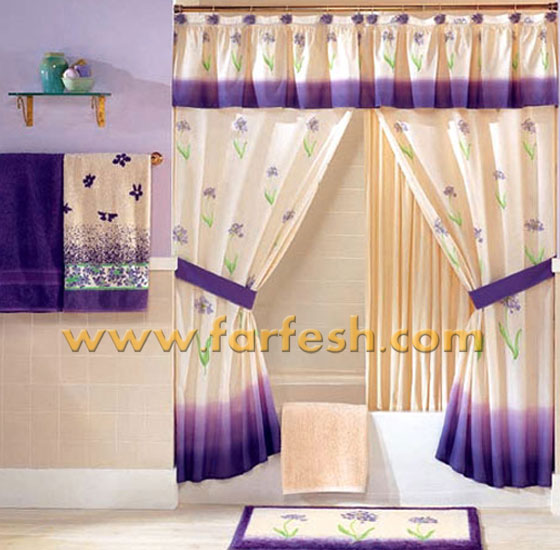 مجموعة "معاصرة" من ستائر الحمامات