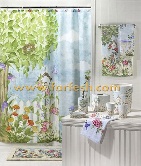 مجموعة "معاصرة" من ستائر الحمامات