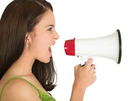 الأصوات العالية تسبب للنساء البدانة!!