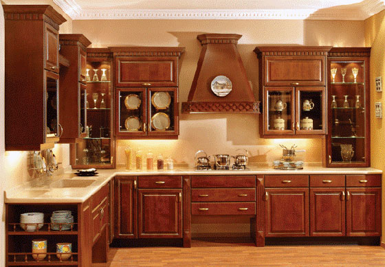 مطابخ متنوعة التصاميم بألوان مختلفة 