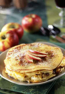 طريقة تحضير فطيرة التفاح بأقل من 10 دقائق!!