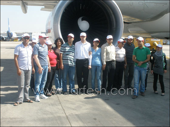 المنارة تحلق في المجال الجوي لمطار بن غوريون الدولي  