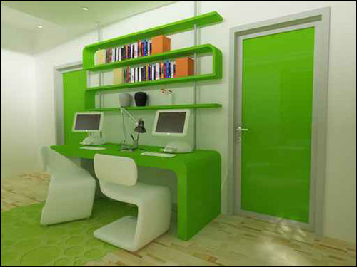 اللون الأخضر في ديكور منزلك!! 