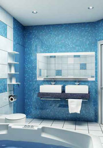 تعرفي على كيفية استخدام الالوان لديكور الحمام.. 