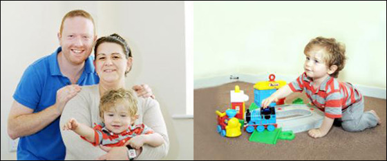 لا تفقدوا الامل ابدا: طفل مع نصف ذهن يمشي بسعادة رغم شلله!