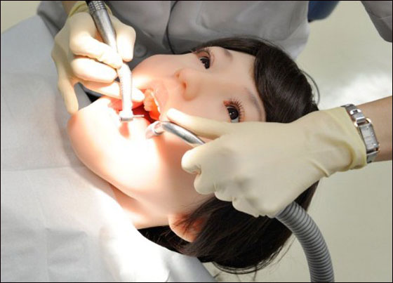 "هاناكو".. دمية بشرية ذكية يطبق عليها طلاب طب الاسنان ما تعلموه