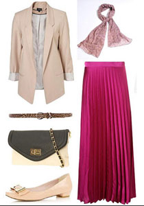 3 افكار جديدة لإطلالة مميزة بالجاكيت للمحجبات