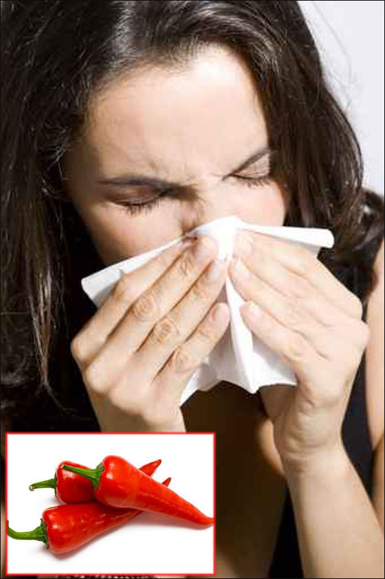 الفلفل الحار.. افضل علاج لالتهابات الانف!!