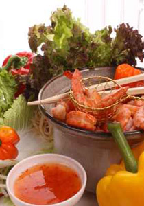 اليكم سلطة البطاطا بالقريدس الشهية