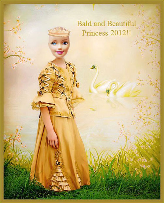 باربي صلعاء وجميلة.. حملة لدعم الاطفال المصابات بالسرطان!!