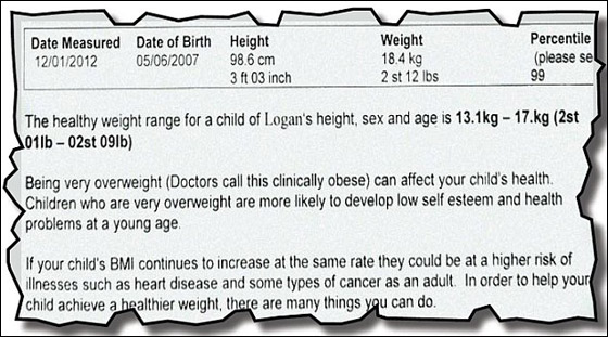 صنّف طفلها بأنه مصاب بـ"السمنة المفرطة" فاستشاطت غضبا!