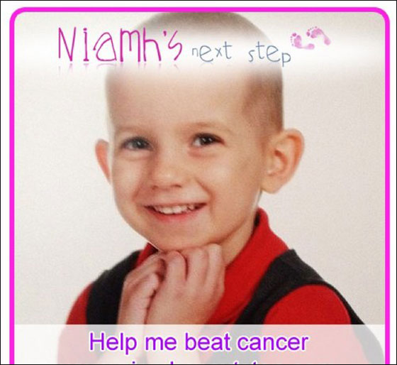 عائلة طفلة مريضة بالسرطان تجمع مبلغ 75000 يورو عن طريق تويتر!