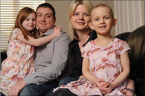 عائلة طفلة مريضة بالسرطان تجمع مبلغ 75000 يورو عن طريق تويتر!